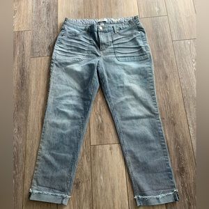 Vintage American Blues Jeans, mid rise cropped boyfriend fit